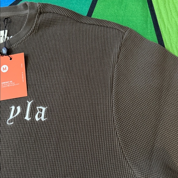 YoungLA Thermal Oversized Shirt Chocolate - Picture 8 of 15